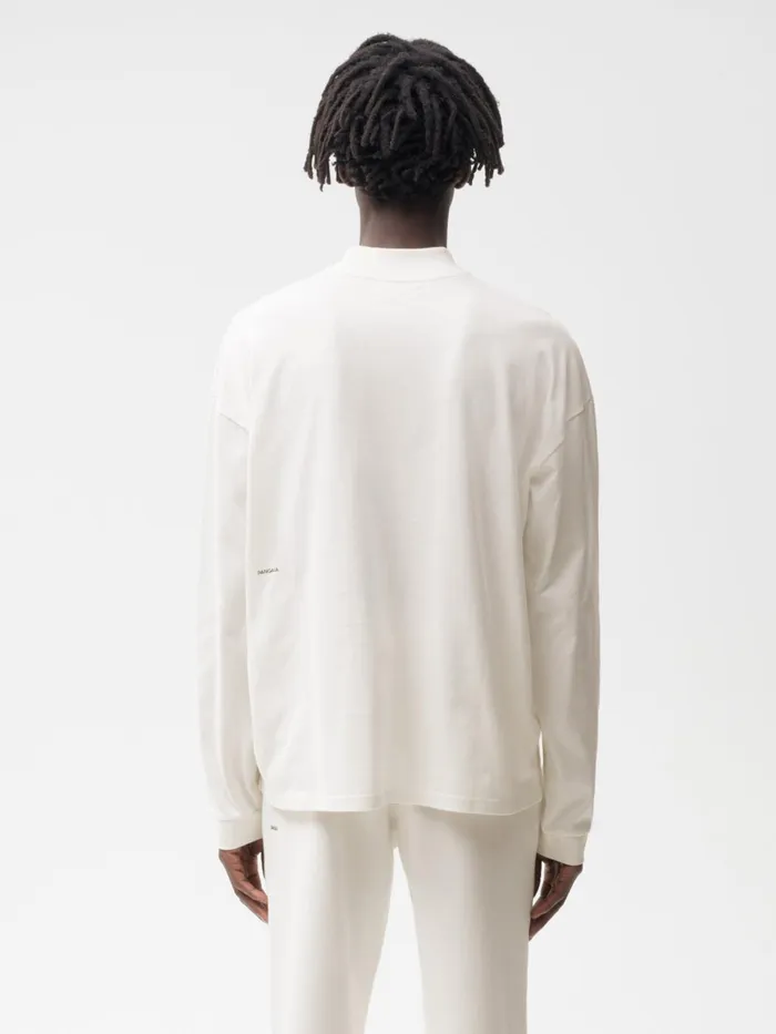 PANGAIA Organic Cotton High Neck Long Sleeve Tshirt With CFIBER Off White Men Tshirts and Tops PANGAIA Organic Cotton High Neck Long Sleeve Tshirt With CFIBER Off White Men Tshirts and Tops