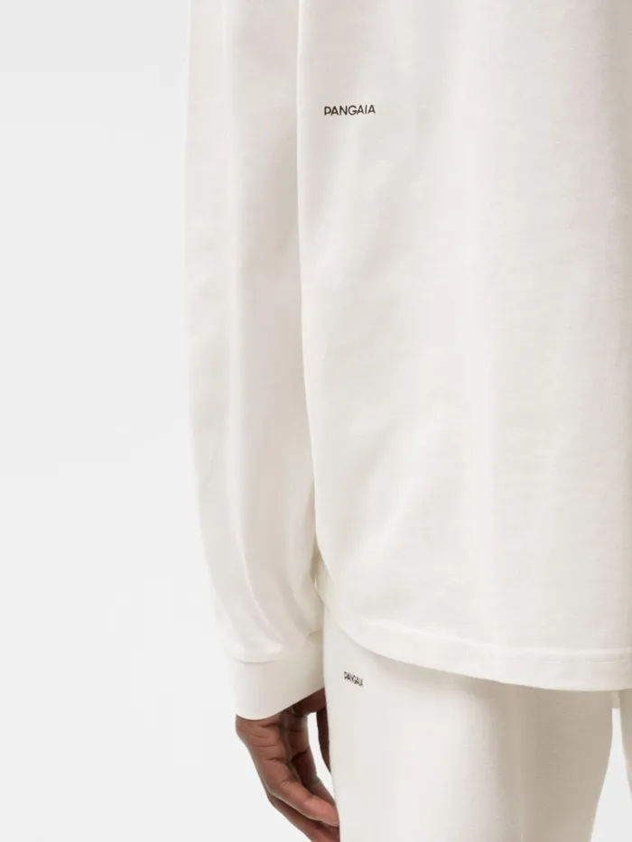 PANGAIA Organic Cotton High Neck Long Sleeve Tshirt With CFIBER Off White Men Tshirts and Tops PANGAIA Organic Cotton High Neck Long Sleeve Tshirt With CFIBER Off White Men Tshirts and Tops