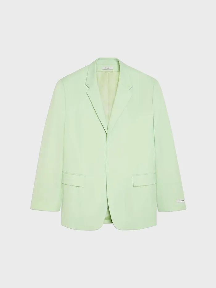PANGAIA Organic Cotton Oversized Tailored Jacket Pistachio Women Tailoring