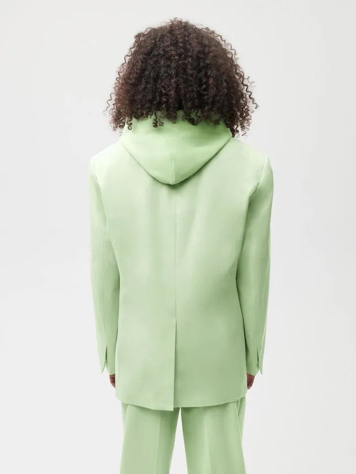 PANGAIA Organic Cotton Oversized Tailored Jacket Pistachio Women Tailoring