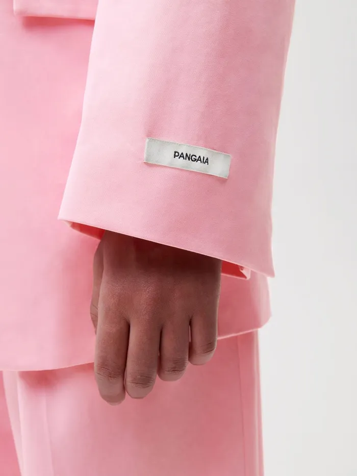 PANGAIA Organic Cotton Oversized Tailored Jacket Sakura Pink Men Jackets and Outerwear