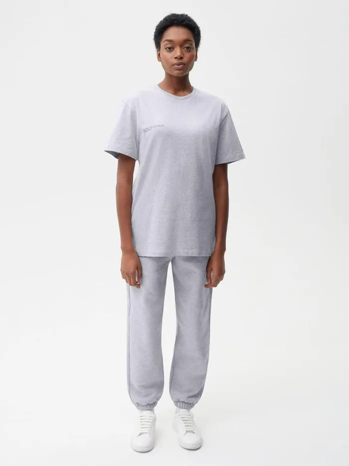PANGAIA Organic Cotton Tshirt With CFIBER Grey Marl Men Tshirts and Tops PANGAIA Organic Cotton Tshirt With CFIBER Grey Marl Men Tshirts and Tops