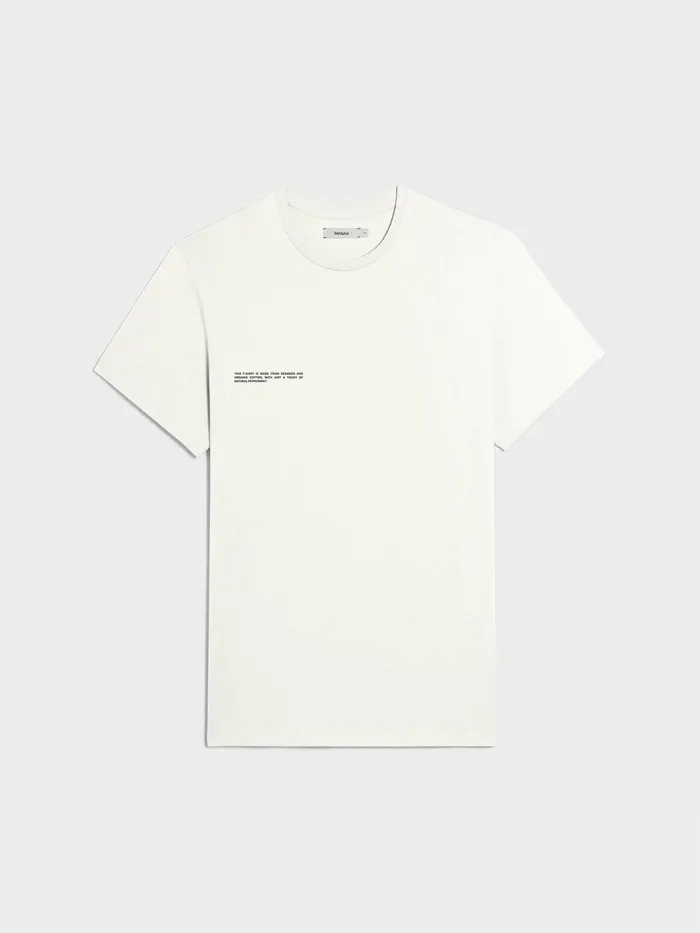PANGAIA Organic Cotton Tshirt With CFIBER Off White Women Tshirts and Tops