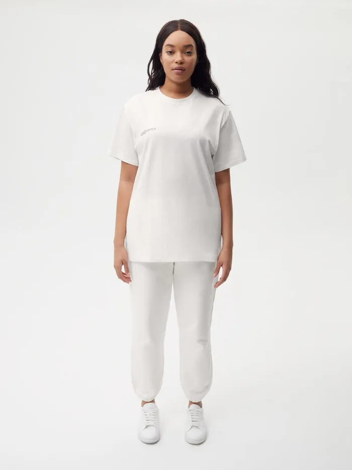 PANGAIA Organic Cotton Tshirt With CFIBER Off White Women Tshirts and Tops