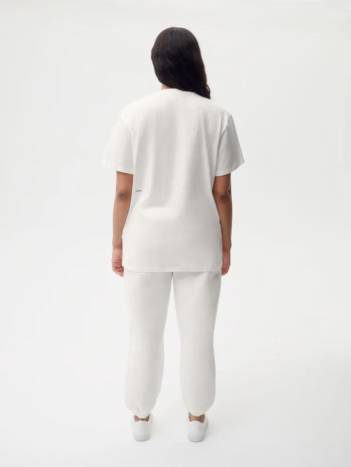 PANGAIA Organic Cotton Tshirt With CFIBER Off White Women Tshirts and Tops