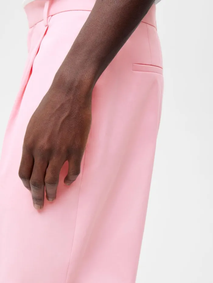 PANGAIA Organic Cotton Tailored Trousers Sakura Pink Women Tailoring
