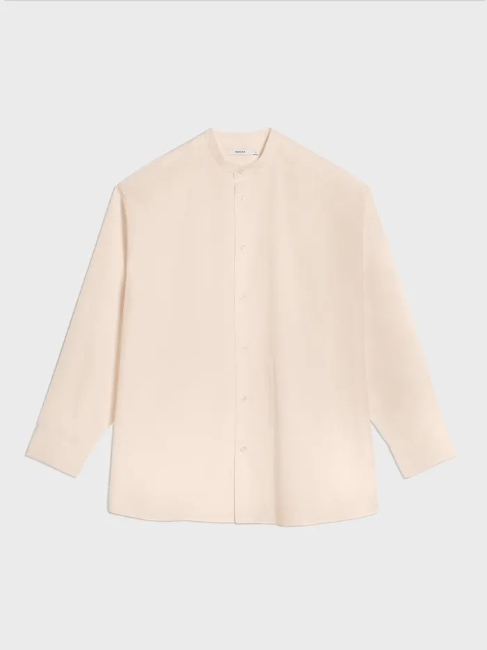 PANGAIA Oversized Shirt Sand Women Tshirts and Tops