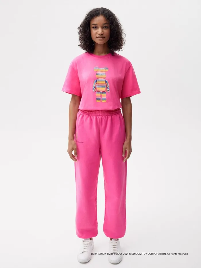 PANGAIA Pangaia X Haroshi BERBRICK Recycled Cotton Track Pants Flamingo Pink Women Track Pants and Pants