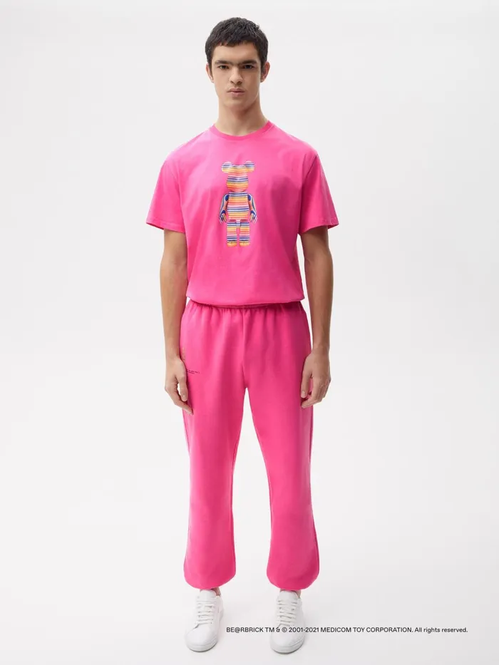 PANGAIA Pangaia X Haroshi BERBRICK Recycled Cotton Track Pants Flamingo Pink Women Track Pants and Pants