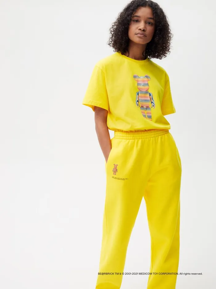 PANGAIA Pangaia X Haroshi BERBRICK Recycled Cotton Track Pants Saffron Yellow Men Track Pants and Pants