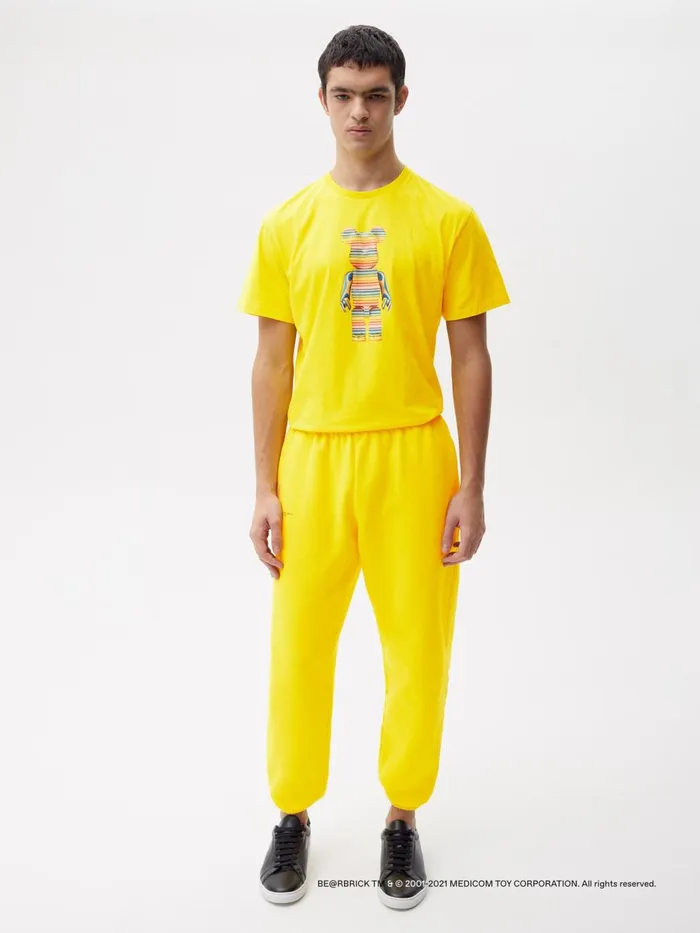 PANGAIA Pangaia X Haroshi BERBRICK Recycled Cotton Track Pants Saffron Yellow Men Track Pants and Pants