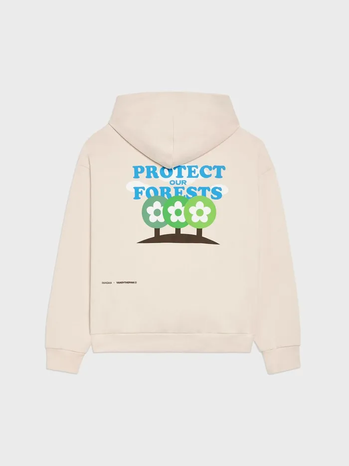 PANGAIA Pangaia X Vandy The Pink 365 Organic Cotton Hoodie Sand Men Hoodies
