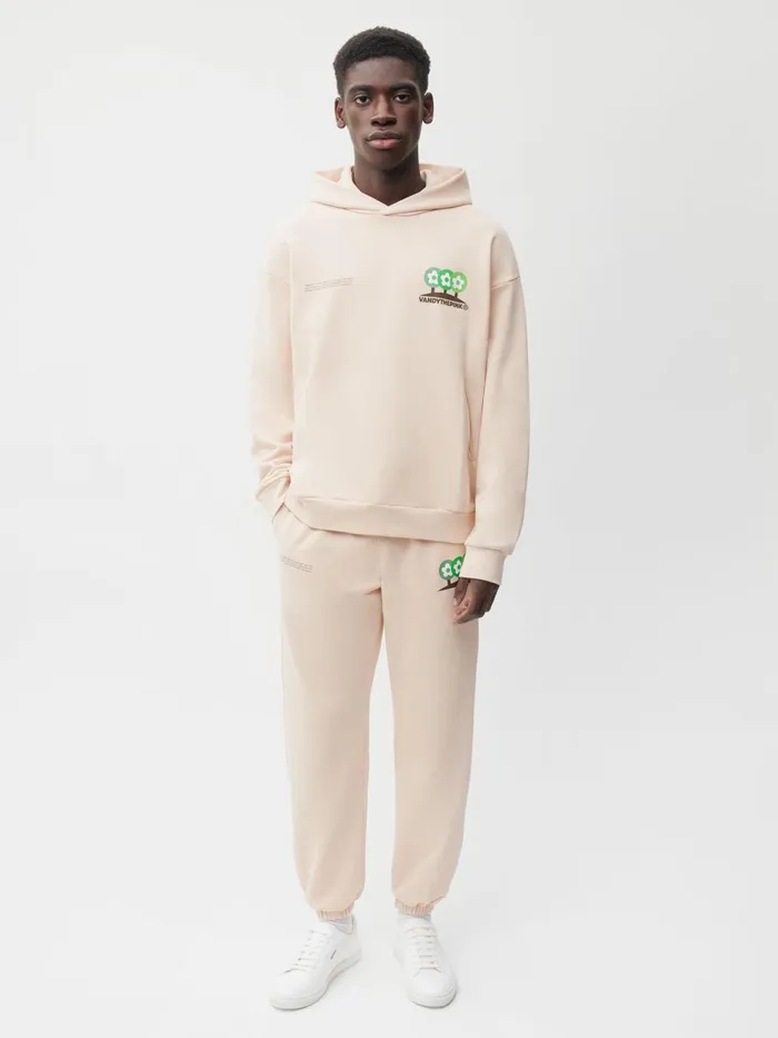 PANGAIA Pangaia X Vandy The Pink 365 Organic Cotton Track Pants Sand Men Track Pants and Pants