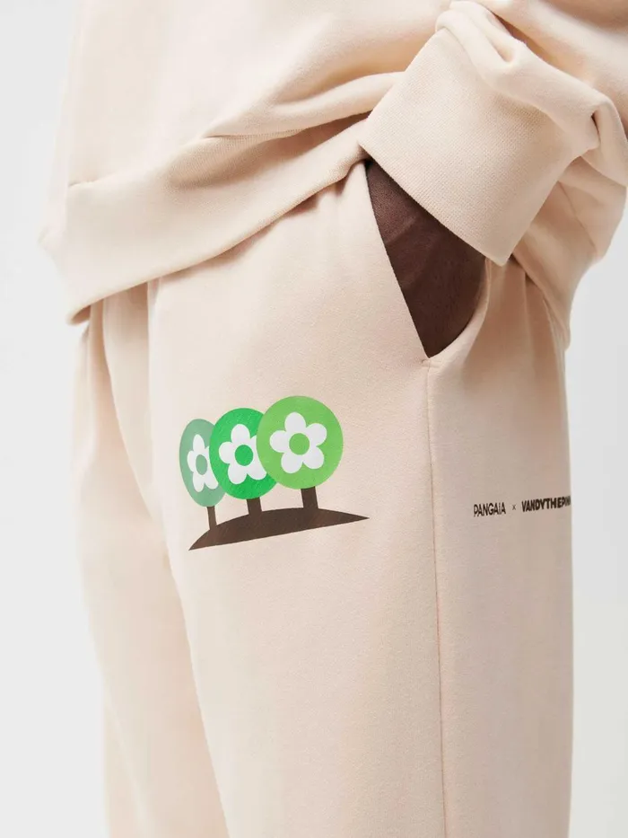PANGAIA Pangaia X Vandy The Pink 365 Organic Cotton Track Pants Sand Men Track Pants and Pants