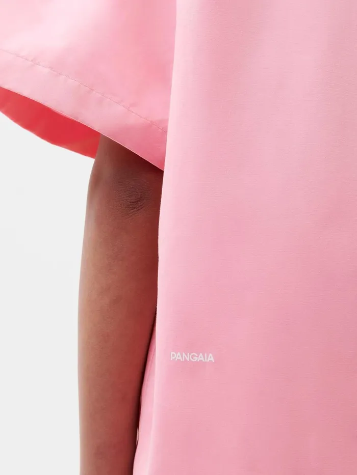 PANGAIA Pineapple Collared Short Sleeve Shirt Sakura Pink Men Tshirts and Tops