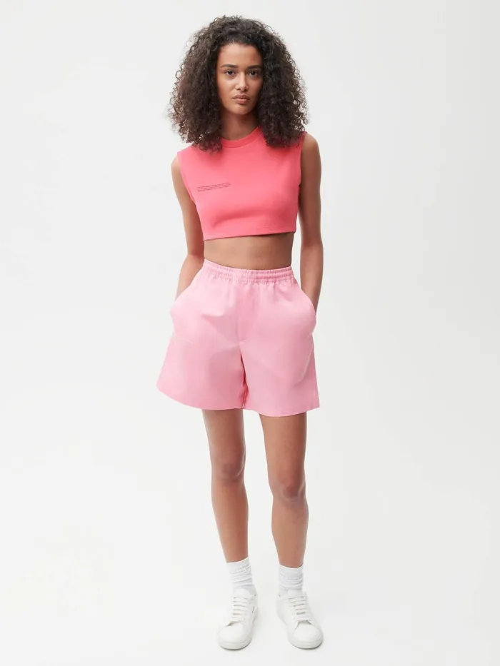 PANGAIA Pineapple Long Shorts Sakura Pink Women Shorts