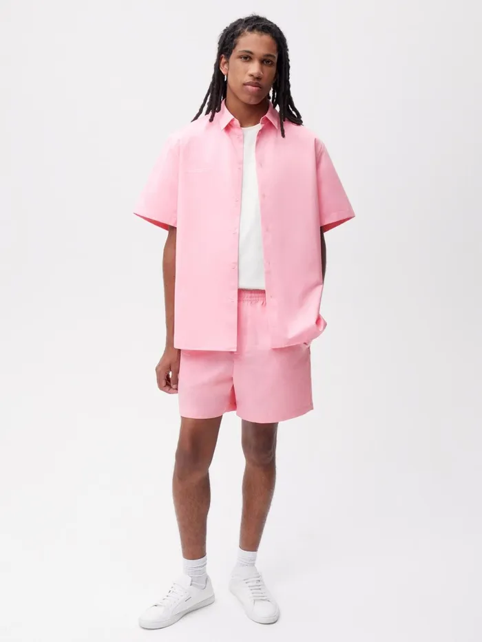 PANGAIA Pineapple Long Shorts Sakura Pink Women Shorts