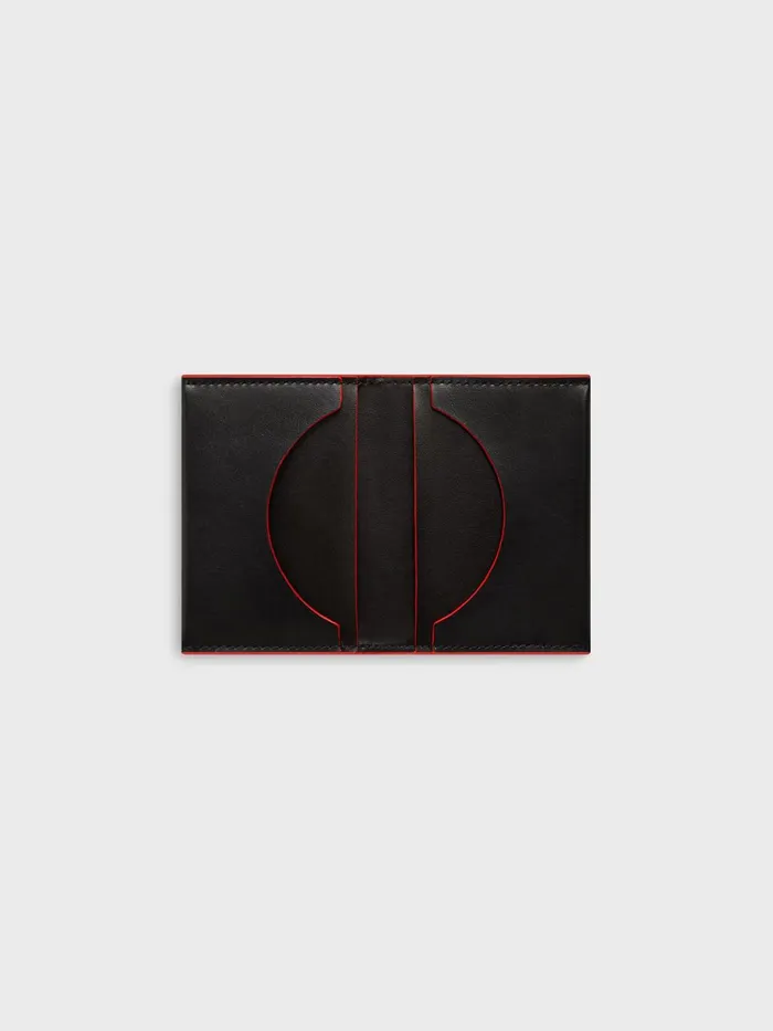 PANGAIA Plantbased Leather Card Holder Apple Red WomenMen Wallets and Cardholders