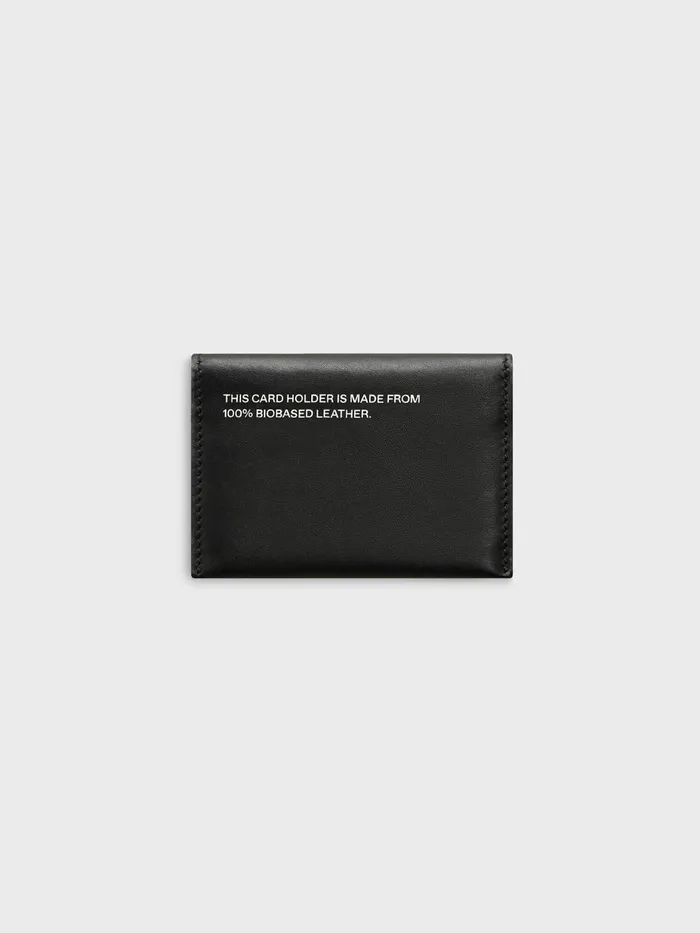 PANGAIA Plantbased Leather Card Holder Black WomenMen Wallets and Cardholders