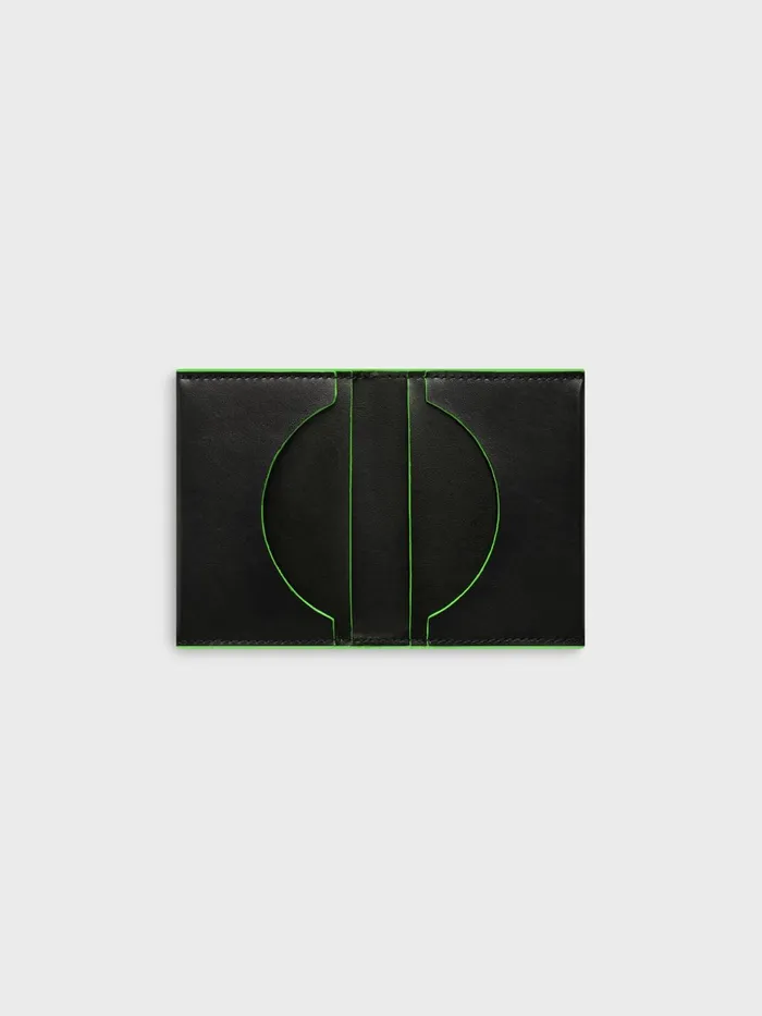 PANGAIA Plantbased Leather Card Holder Jade Green WomenMen Wallets and Cardholders