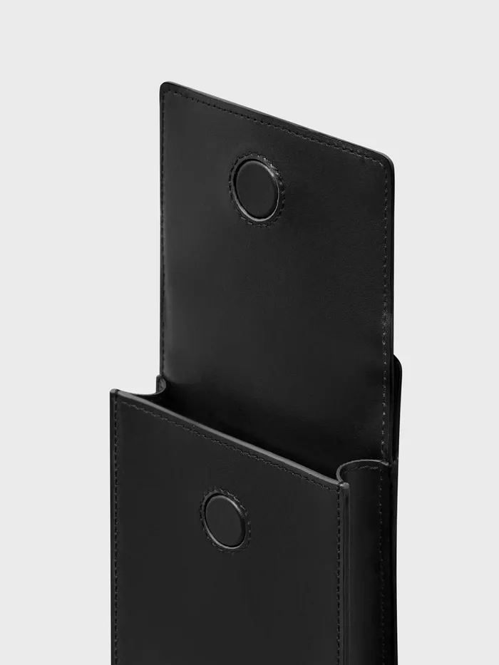 PANGAIA Plantbased Leather CrossBody Pouch Black WomenMen Wallets and Cardholders