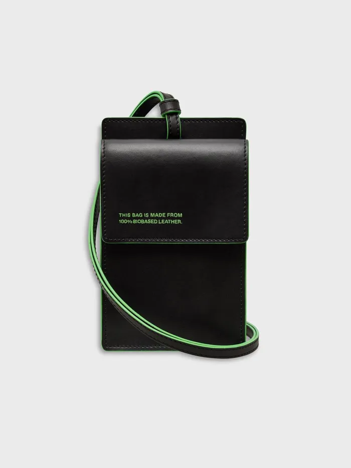 PANGAIA Plantbased Leather CrossBody Pouch Jade Green WomenMen Wallets and Cardholders PANGAIA Plantbased Leather CrossBody Pouch Jade Green WomenMen Wallets and Cardholders