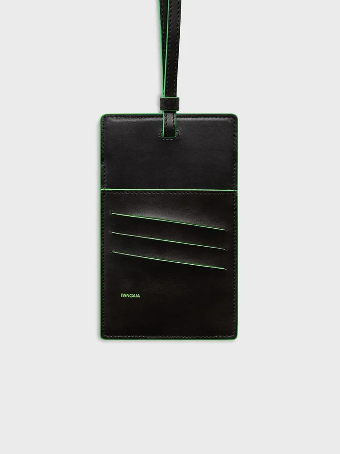 PANGAIA Plantbased Leather CrossBody Pouch Jade Green WomenMen Wallets and Cardholders