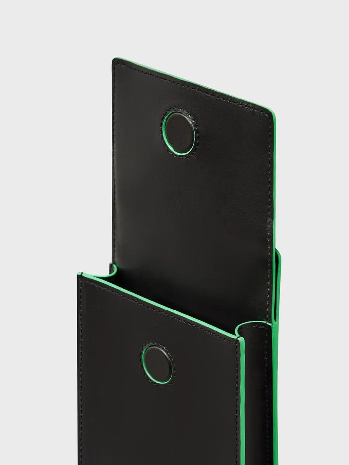 PANGAIA Plantbased Leather CrossBody Pouch Jade Green WomenMen Wallets and Cardholders