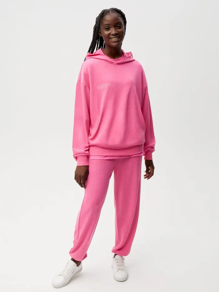 PANGAIA PLNTFIBER Hoodie Flamingo Pink Men Hoodies