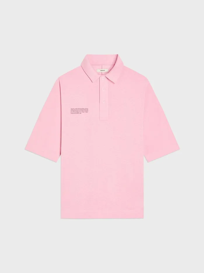 PANGAIA PLNTFIBER Polo Shirt Sakura Pink Women Tshirts and Tops