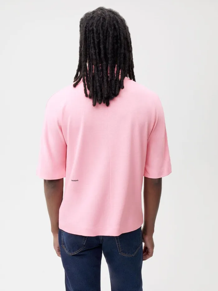 PANGAIA PLNTFIBER Polo Shirt Sakura Pink Women Tshirts and Tops