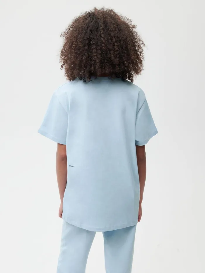 PANGAIA PPRMINT Organic Cotton Tshirt Baby Blue Women Tshirts and Tops