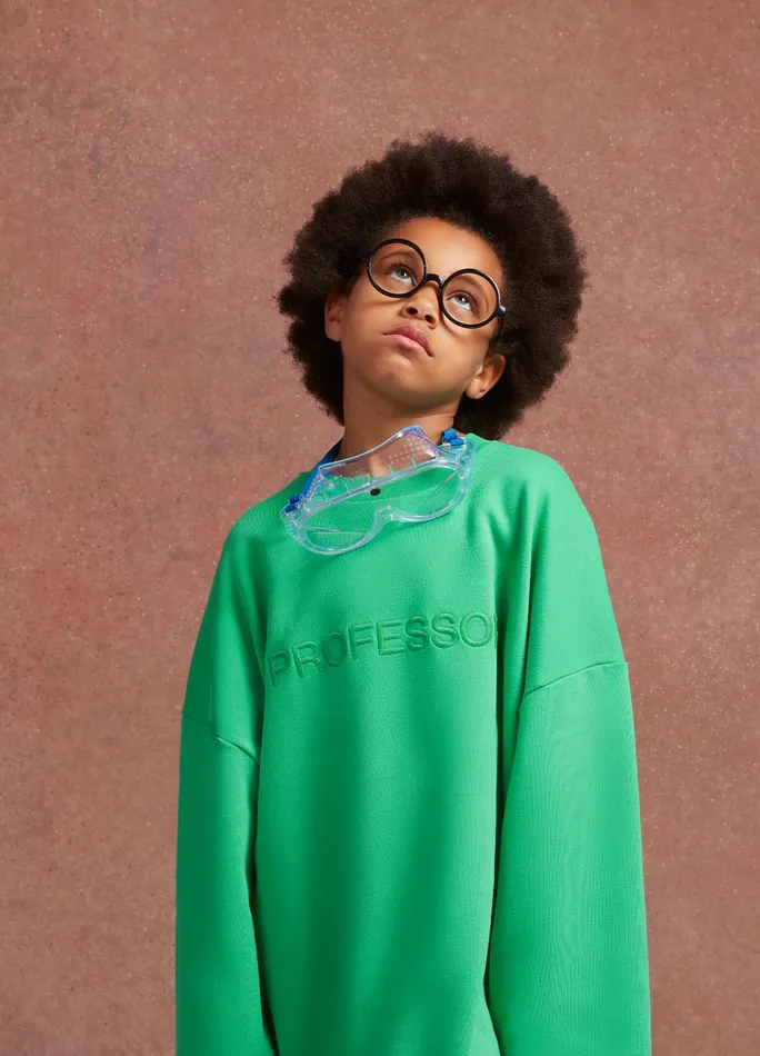 PANGAIA Professor Sweatshirt Jade Green Women Sweatshirts