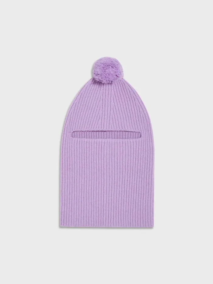 PANGAIA Recycled Cashmere Balaclava Orchid Purple Women Knitwear