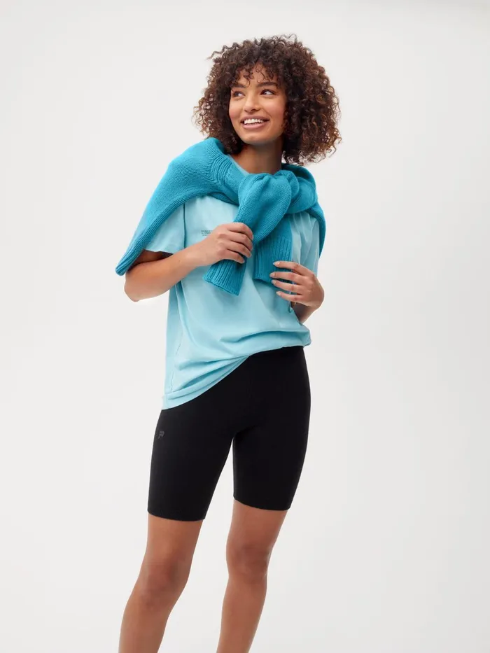 PANGAIA Recycled Cashmere Bike Shorts Black Women Knitwear