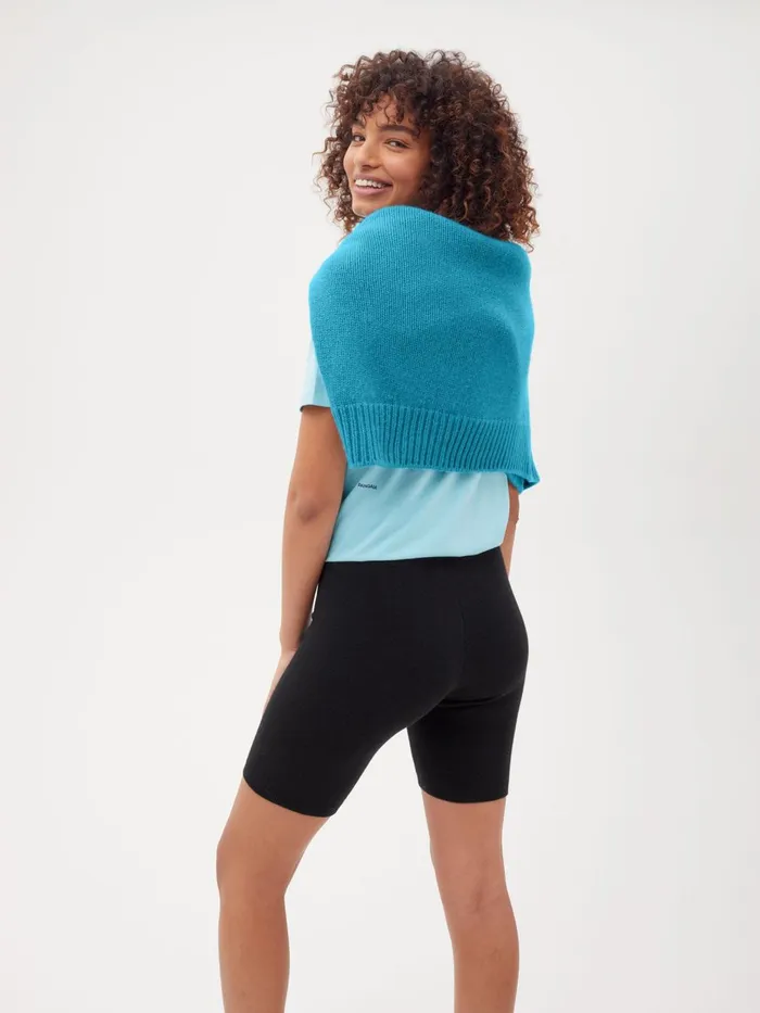 PANGAIA Recycled Cashmere Bike Shorts Black Women Knitwear