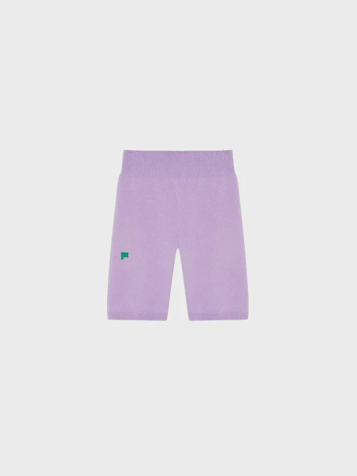 PANGAIA Recycled Cashmere Bike Shorts Orchid Purple Women Shorts