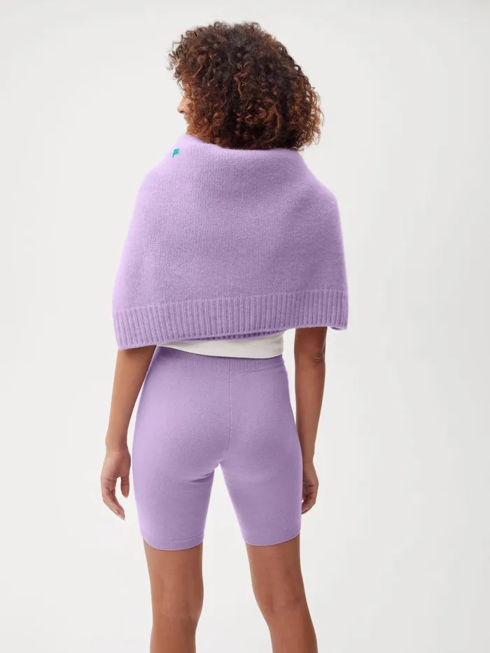PANGAIA Recycled Cashmere Bike Shorts Orchid Purple Women Shorts