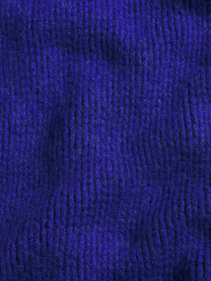 PANGAIA Recycled Cashmere Chunky Scarf Bright Blue Women Knitwear