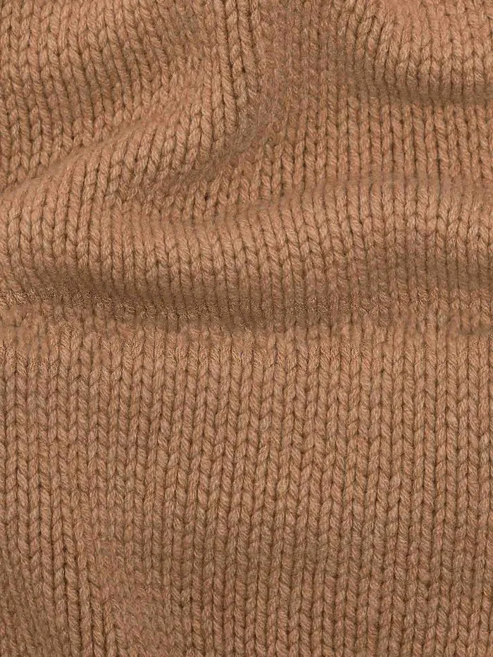 PANGAIA Recycled Cashmere Chunky Scarf Camel WomenMen Scarves