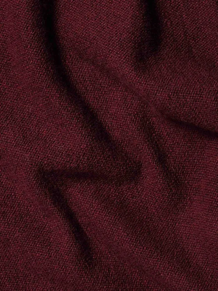 PANGAIA Recycled Cashmere Fitted Turtleneck Burgundy Women Knitwear