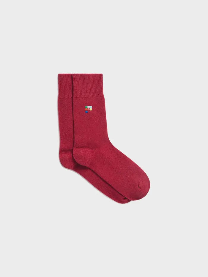 PANGAIA Recycled Cashmere Socks Magenta Pink WomenMen Socks