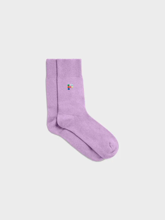 PANGAIA Recycled Cashmere Socks Orchid Purple WomenMen Socks