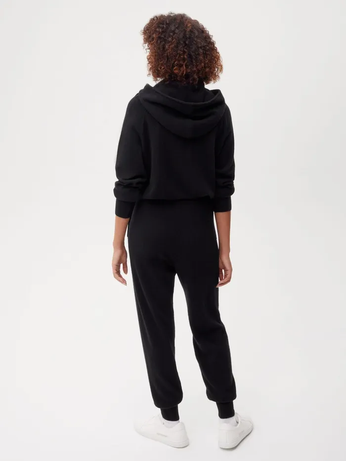 PANGAIA Recycled Cashmere Track Pants Black Men Knitwear