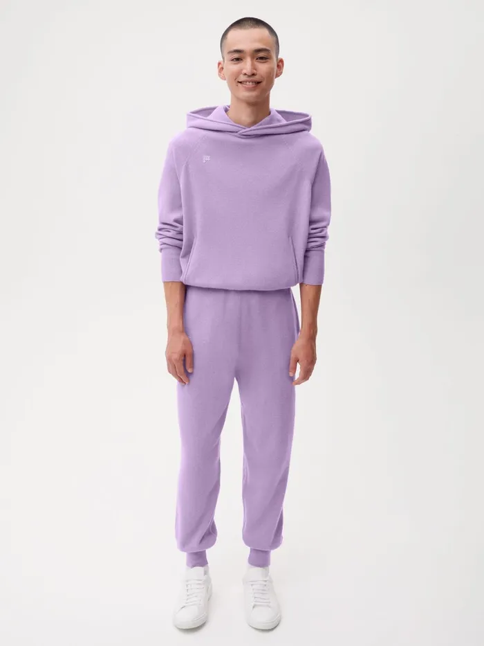 PANGAIA Recycled Cashmere Track Pants Orchid Purple Men Track Pants and Pants