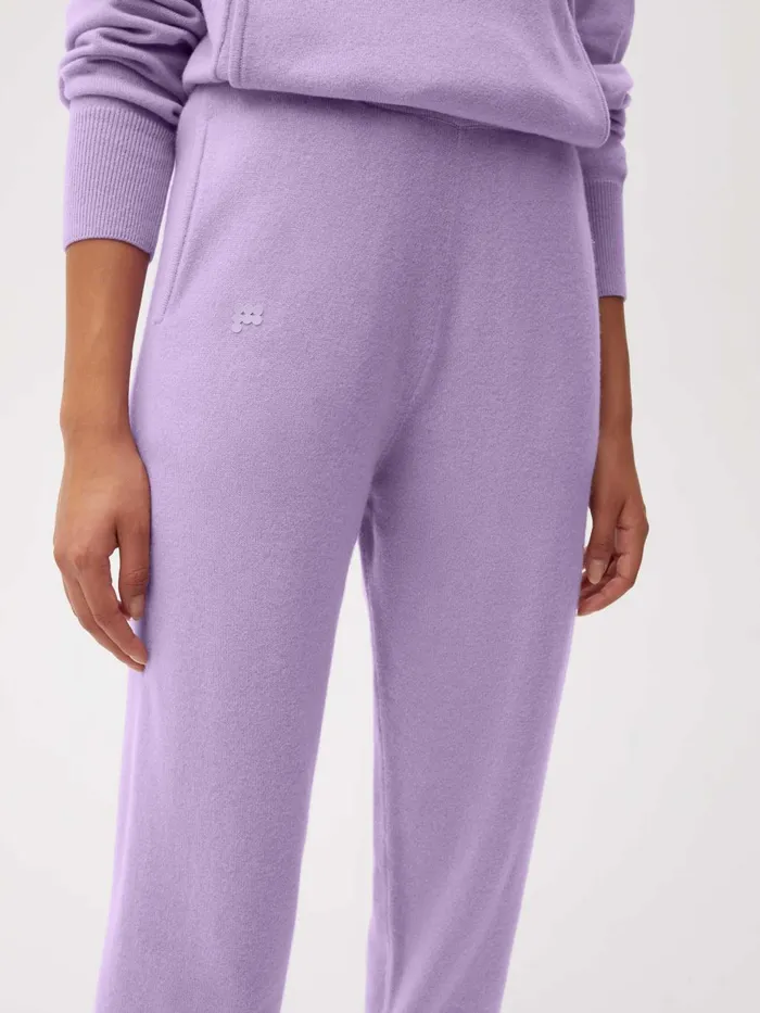 PANGAIA Recycled Cashmere Track Pants Orchid Purple Men Track Pants and Pants