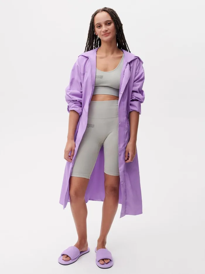 PANGAIA Recycled Nylon Windbreaker Jacket Orchid Purple Men Jackets and Outerwear