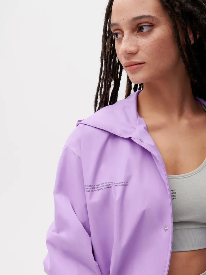 PANGAIA Recycled Nylon Windbreaker Jacket Orchid Purple Men Jackets and Outerwear