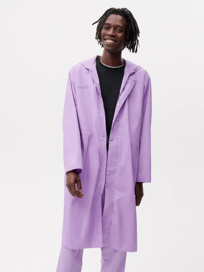PANGAIA Recycled Nylon Windbreaker Jacket Orchid Purple Men Jackets and Outerwear
