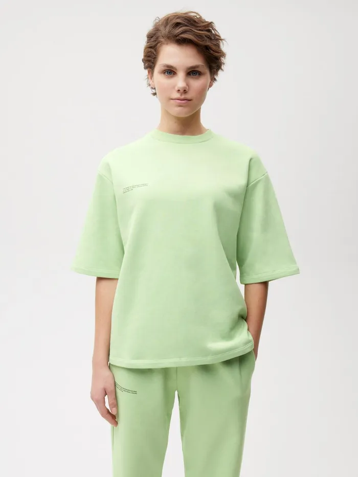 PANGAIA Relaxed Fit TShirt Pistachio Women Tshirts and Tops